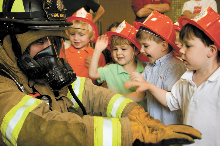CCR program teaching kids fire safety 