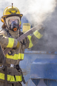 Student firefighters overcoming training challenges