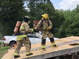 Firefighter training