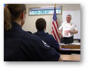 instructor using Action Training Systems facilitator resources